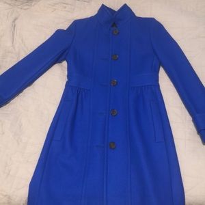 ROYAL BLUE J.CREW TRENCH COAT